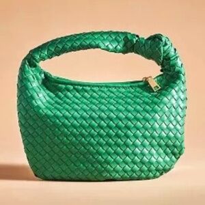 Melie Bianco|Anthro Brigitte Large Satchel Recycled Vegan Leather Woven Knot Bag